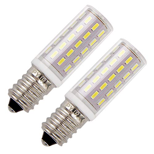 Lampadine Per Cappa Cucina Pyjr E14 5W Equivalente Di Lampadine Alogene Da 50W, Ac100-240V Bianco Freddo 6000K, Senza Sfarfallio (Confezione Da 2)