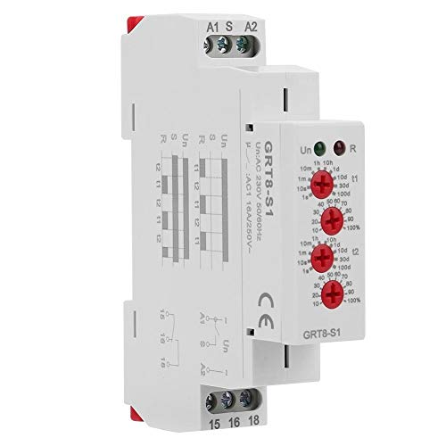 Nikou Cycle Timer Relay, Ac 230V Grt8-S1 Mini Asimmetrica Cycle Timer On/Off Ciclo Di Ripetizione Relè Di Tempo