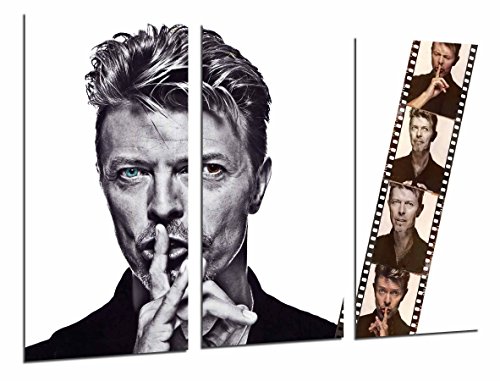 Quadro Su Legno, Rock Group, David Bowie, Frame, Bianco, 97 X 62Cm, Stampa In Qualita Fotografica. Ref. 26784