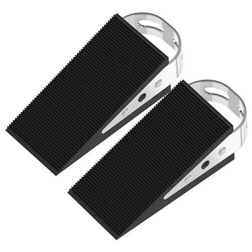 Flora Guard Cuneo Fermaporta 2 Pack - Cuneo Porta In Gomma Con Cuneo Per Impieghi Gravosi, Fermaporta Antigraffio, Antiscivolo