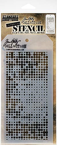 Tim Holtz - Stampers Anon Stencil, Mezzitoni-Strati, Taglia Unica