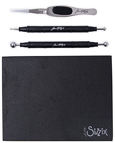 Sizzix Kit Di Modellatura Tim Holtz, Per Scrapbooking E Biglietti, Nero, Taglia Unica