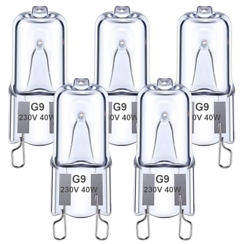 G9 Guidato Bulbi Bianco Caldo 5W Equivalente A 28W 33W 40W Alogena Bulbi, G9 Lampade Per Cristallo Soffitto Luci, 2700K, Ca 220-240V, 400Lm, Senza Sfa
