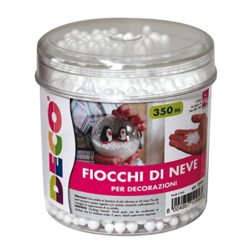 Cwr Palline Di Neve, Polistirolo, Multicolore, Dim. 9X9X9Cm