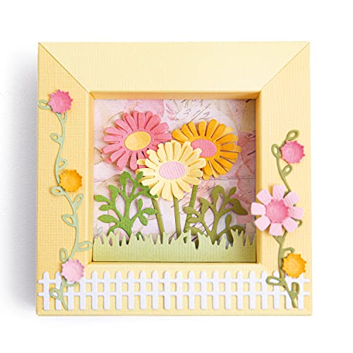 Sizzix Thinlits Die Set 7Pk Shadow Box Frames #1 Di Eileen Hull | 665938 |Capitolo 2 2022, Multicolor, One Size