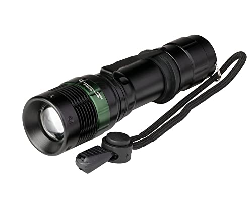 Poly Pool - Pp3152 Torcia Led Portatile 3W Alupro - Torcia Led 3 Luminosità - Luce Emergenza O Lavoro Tascabile In Alluminio Portata 150M Con Fuoco Re