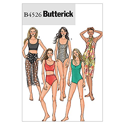 Butterick, Cartamodelli 4526 Aa Costumi Da Bagno E Pareo