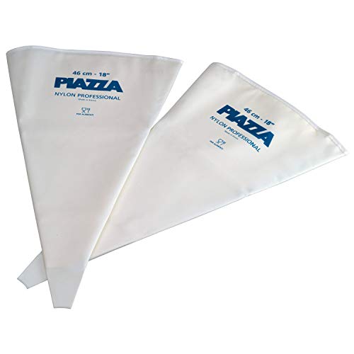 Piazza - Sac A Poche Professionali Senza Beccucci - Confezione 2 Sacchetti Da 46 Cm - Per Realizzare Decorazioni Su Dolci, Torte, Cioccolatini E Pasti