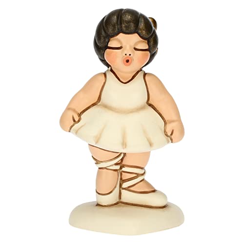 Thun - Icona Ballerina Con Tutù Bianco - Bomboniere, Bomboniere Comunione - Ceramica Dipinta A Mano - 4X3,4X7 Cm H
