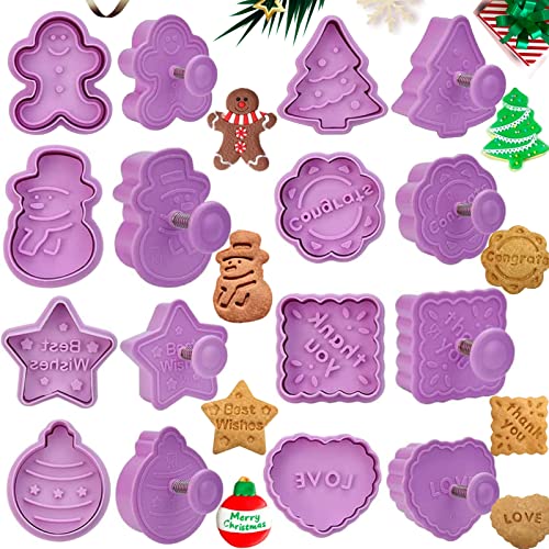 Formine Per Biscotti Stampi Biscotti Natale,8 Pezzi Formine Biscotti Natale 3D,Formine Biscotti Plastica, Forme Assortite,Per Decorare Biscotto, Dolci