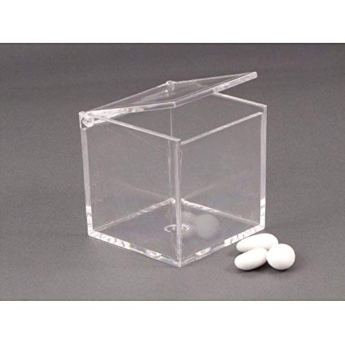 Publilancio Srl 4 Pz Scatola Plexiglass Portaconfetti 10X10X10 Cm Bomboniera