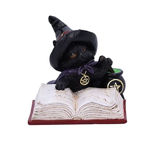 Nemesis Now Familiar'S Brew Cat Figurine, Nero, 8,5 Cm