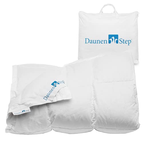 Daunen Step Piumino In Piuma Qualità D400 | 155X200 Cm - Singolo Standard Italia Autunno/Inverno (Calore Classic Winter)