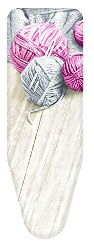Colombo Foderina Da Stiro 140X55 Cm Gomitoli Rosa Taglia Xl