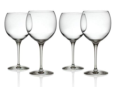 Alessi Sg119/0S4 Mami Xl Set Di 4 Bicchieri Per Vino Rosso In Vetro Cristallino, 4 Unità (Confezione Da 1)