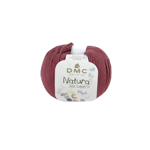 Dmc - Natura Just Cotton – Filato Natura – Filato Per Maglia E Uncinetto | 100% Cotone | Ideale Per Abbigliamento E Accessori | 50 G – 155 M | 65 Colo