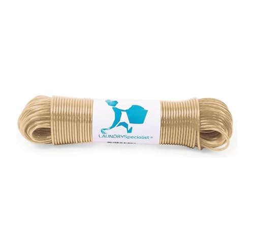 Stendibiancheria 50 Metri Con Anima In Acciaio - Made In Holland - Resistente Alle Intemperie E Lunghissimo - Stendibiancheria Antiscivolo Per Casa E 
