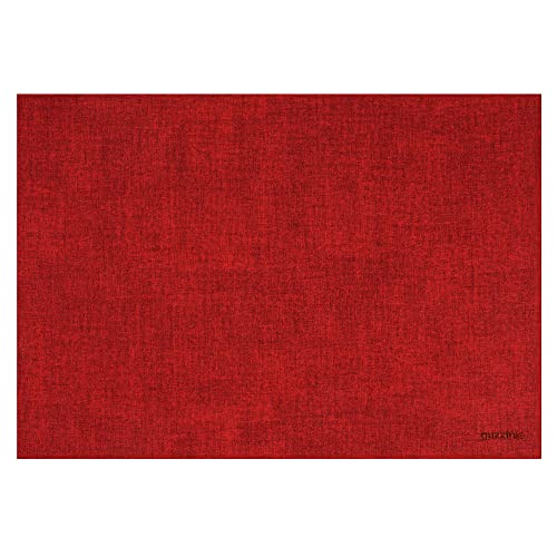 Guzzini - Tiffany, Fabric Tovaglietta Rettangolare Double Face - Rosso, 43 X 30 Cm - 22609155
