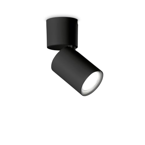 Ideal Lux Toby Faretto Da Incasso A Superficie Orientabile Nero