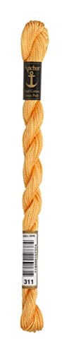 Anchor Perl Filo Filo Da Ricamo, Cotone, 00311 Apricot Hell, Apricot Hell