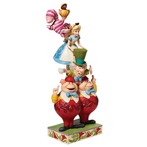 Disney Traditions Alice 6008997 - Statuetta Impilata, 26 Cm, Multicolore
