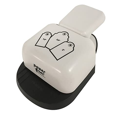 Paperfuel Pf105001 3 In 1 Giorno Maker – 3,8 Cm, 5 Cm E 6,4 Cm Tags, Plastica/Metallo, Bianco, 14 X 8 X 5 Cm