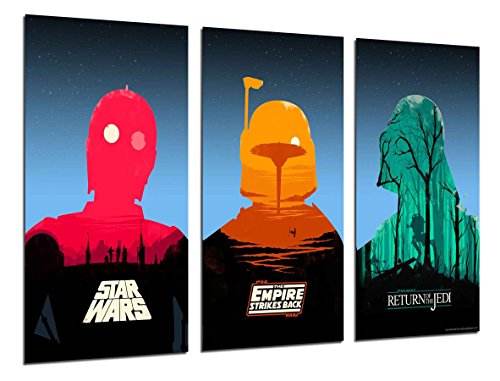 Quadro Fotografico Star Wars, Darth Vader Dimensione Totale: 97 X 62 Cm Xxl
