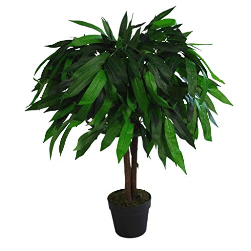 Leaf Design Uk - Pianta Di Mango Artificiale, 80 Cm, Colore: Verde