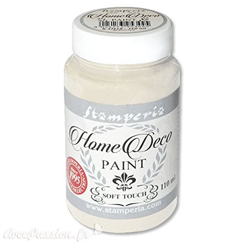 Stamperia - Home Deco Paint, Soft Touch, Barattolo 110 Ml, Pearl Grey Kah21