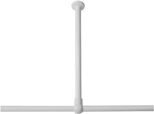 Sealskin Seallux Supporto A Soffitto, Acciaio Inox, Bianco, 2.8 X 2.8 X 60 Cm