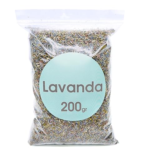 Lavanda Essiccata 200 Gr - Lavanda Essiccata Profumata - Lavanda Secca - Fiori Di Lavanda Essiccati - Fiori Secchi Profumati Per Deodoranti Per Ambien