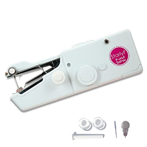 Macchina Cucire Portatile Starlyf Fast Sew, Portatile Per Tessuti Vestiti Orli Tende Sartoria Mini Macchina Da Cucire Professionale Ripara Rattoppa Ac
