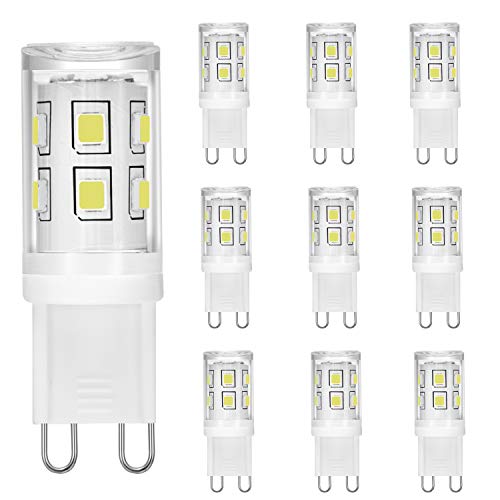 Led G9 Bulbi 2W Equivalente A 15W 20W 25W Alogena Bulbi, Bianco Freddo 6000K, 260Lm, Cri> 85, G9 Presa Di Corrente Risparmio Energetico, Non Dimmerabi