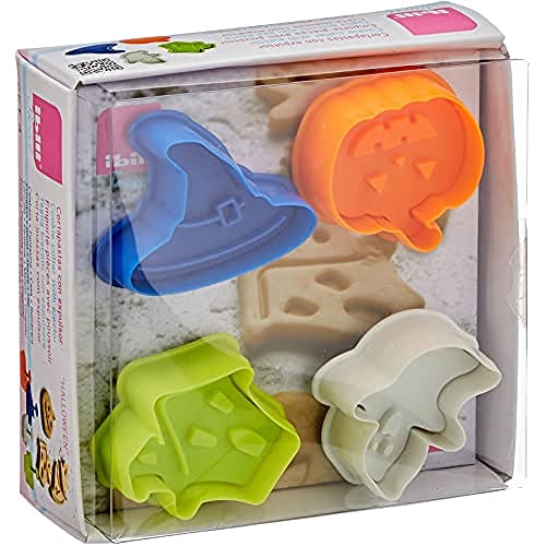 Ibili Cortapastas Con Expulsor Halloween 4 Pcs
