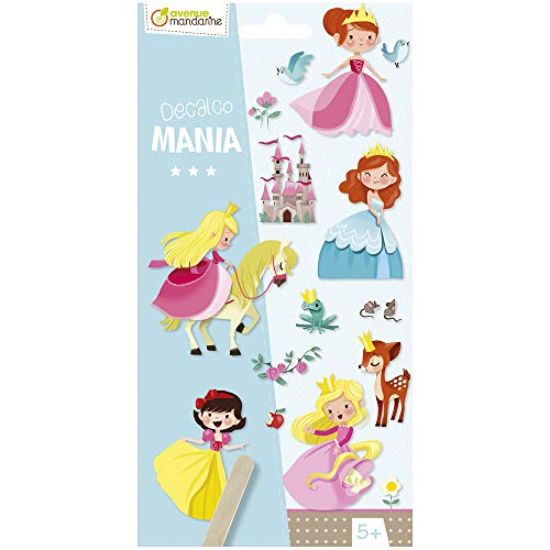 Avenue Mandarine Cc050C - Un Sacchetto Decalcomania Che Include 2 Fogli Di Decalcomanie, Principesse