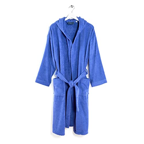 Caleffi - Accappatoio Minorca Unisex Per Bambini 12-14 Anni | Massima Assorbenza | Cotone 100% Di Alta Qualità | Cappuccio Riscaldante | Uso Quotidian