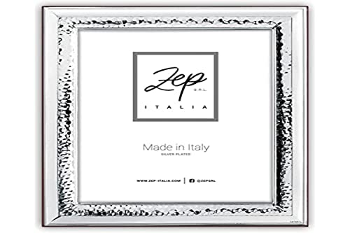 Zep Srl Cornice Trevi Da Tavolo In Silver Plated Per Foto 10X15, Posizionabile Orizzontalmente. Placcata Argento. Made In Italy