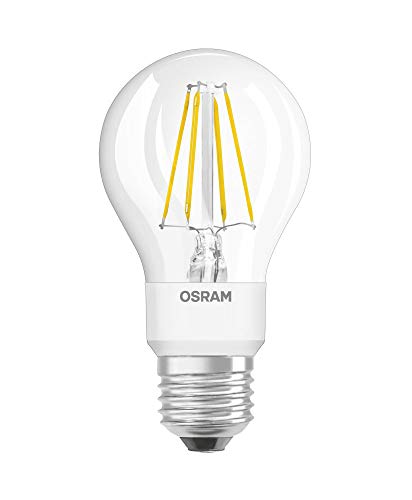 Osram Led Retrofit Classic A Glowdim Lampadina Led, Attacco E27 , Bianca Calda, 2700 K, 6.50 W, Equivalenti A 60 W, Led Retrofit Classic B Dim, Chiaro