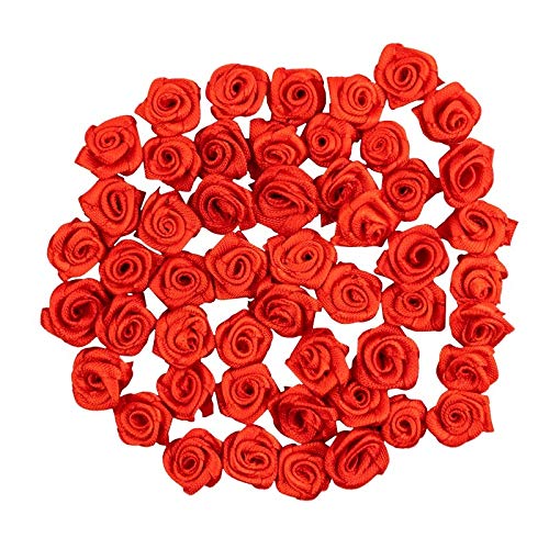 Idee Con Cuore Di Rose In Raso, 50 Pezzi, 1,5 Cm, Rose Decorative, Mini Rose, Piccole Rose Per Bricolage, Cucire, Decorazioni, Fiori, Decorazione Da T