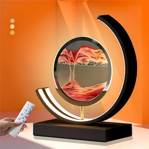 Pittura Di Sabbia Che Scorre, Immagine Di Sabbia Dinamica Con Luce Notturna A Led, Clessidra 3D, Sabbia Movimento, Sabbia In Movimento 3D Per Decorazi