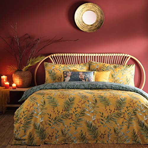 Furn. Mazari - Set Copripiumino Per Letto King Size, Colore: Senape