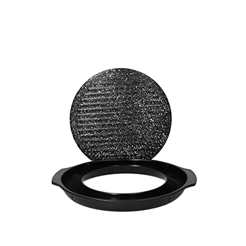 Tognana Premium Black Barbecue/Grill Rotondo Cm 33, Alluminio Nero