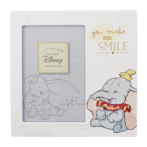 Disney Dumbo Magical Beginnings “You Make Me Smile” Cornice Portafoto In Mdf 10,2 X 15,2 Cm, Di288