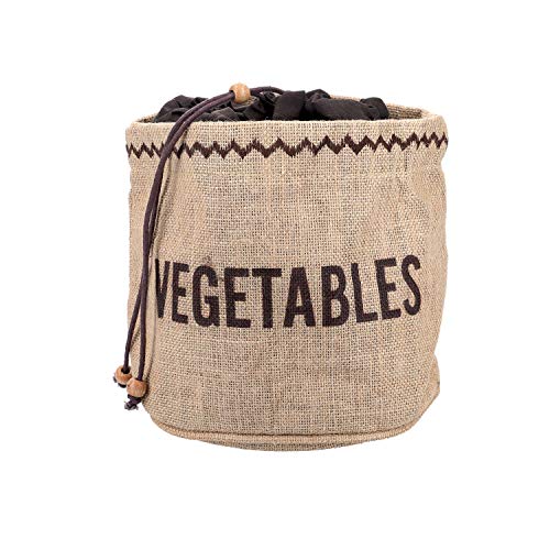 Kitchencraft Natural Elements Sacco In Iuta Per La Conservazione Di Verdure, Colore Marrone, 21 X 21 X 20 Cm