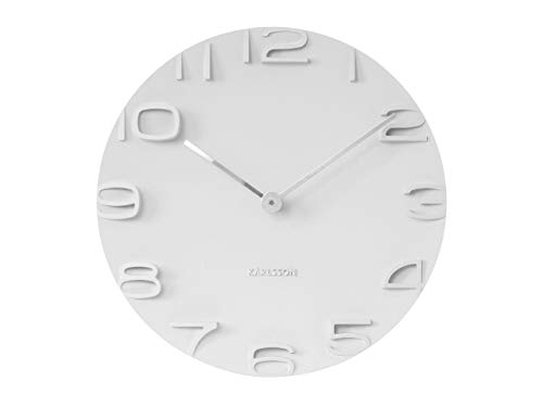 Karlsson Ka5311Wh On The Edge Orologio Da Muro, Bianco