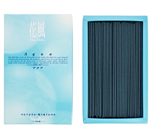Nippon Kodo Incenso Giapponese Ka-Fuh Aqua, Grande Scatola Di Incenso, Incenso Con Poco Fumo