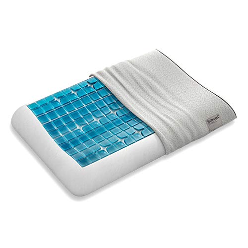 Technogel Cuscino In Gel Anatomico, 66 X 42 X 7 Cm, 57, Poliestere, 41% Modal, 1,5% Elastan, Bianco, 66X42X7Cm