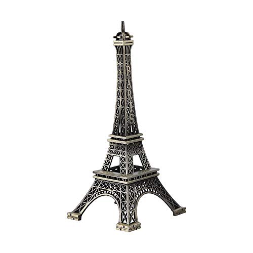 Heaveant Torre Eiffel, Tono Bronzo Parigi Torre Eiffel Statuetta Ornamento Torre Eiffel Figurina Desktop Decor Vintage Modello In Lega(25Cm)