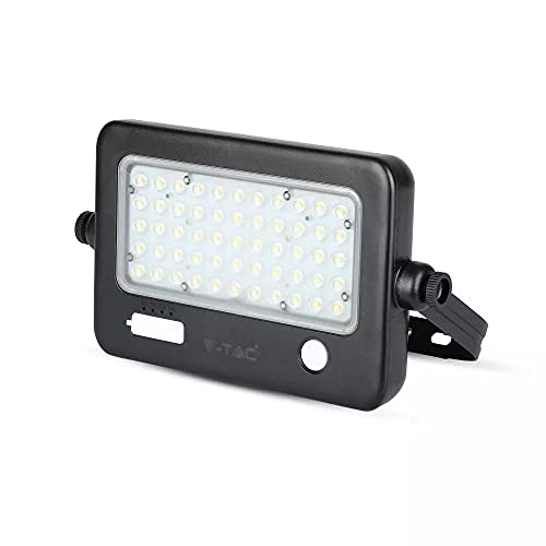 V-Tac Vt-788-10 Solar Floodlight Met Sensor - 10W - 4000K - 1100 Lumen