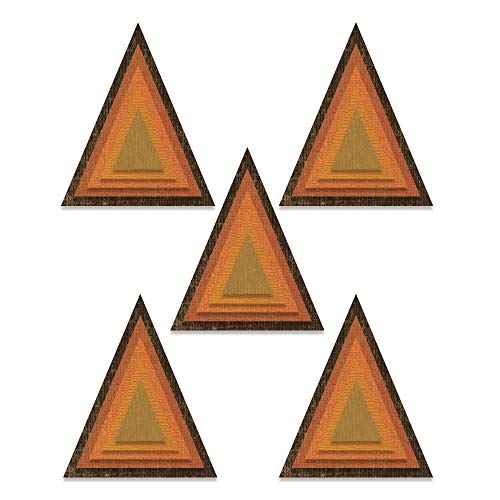 Sizzix Die 25Pk Stacked Tiles Triangles Set Di Fustelle Thinlits 25 Pz 664748 Tessere Impilate, By Tim Holtz, Triangoli Di Piastrelle, Taglia Unica
